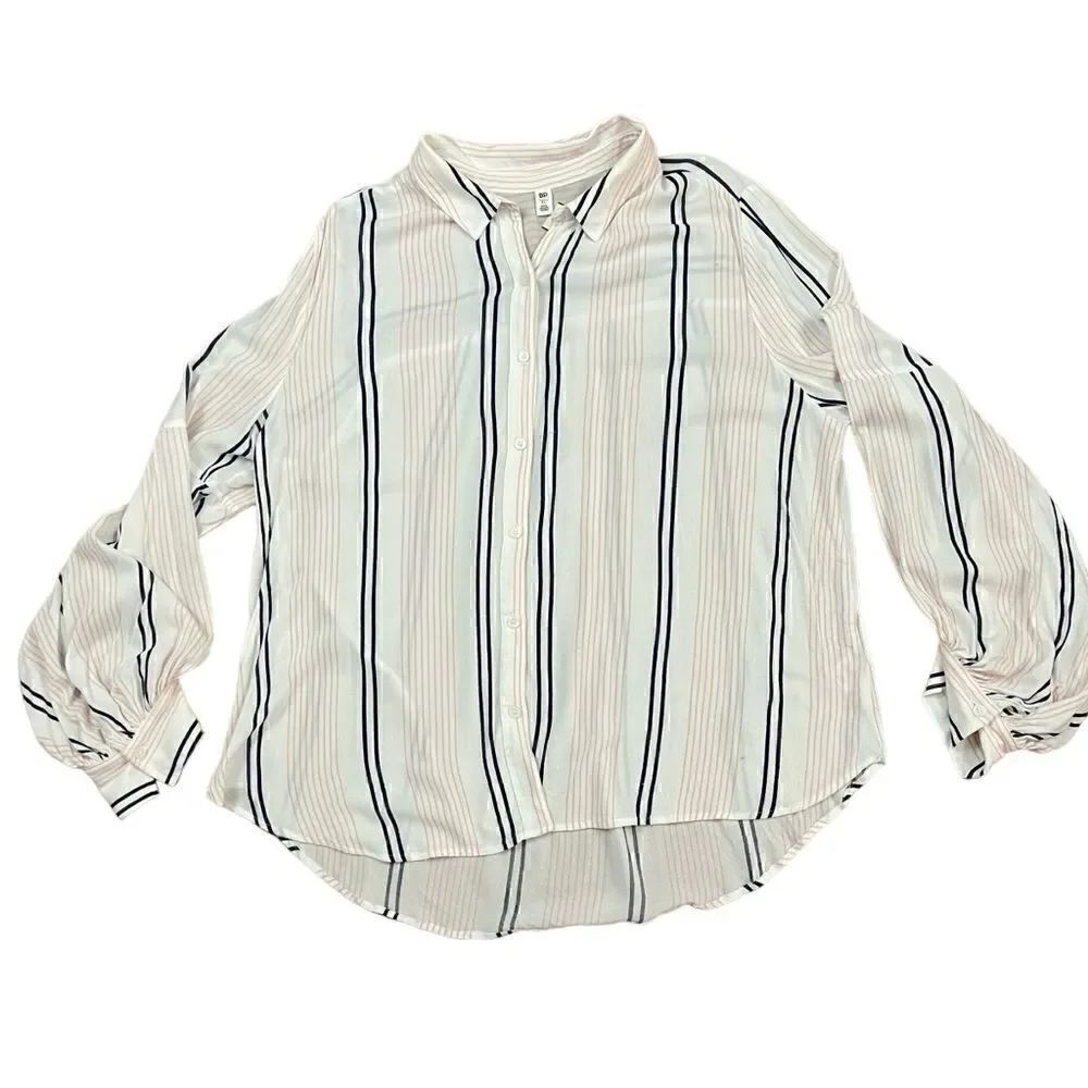 BP Button Up Rayon Flow Blouse XL - Picture 3 of 6